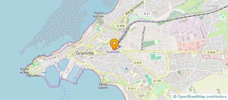 localisation de l'entreprise MONSIEUR BRUNO MESLIN  GRANVILLE