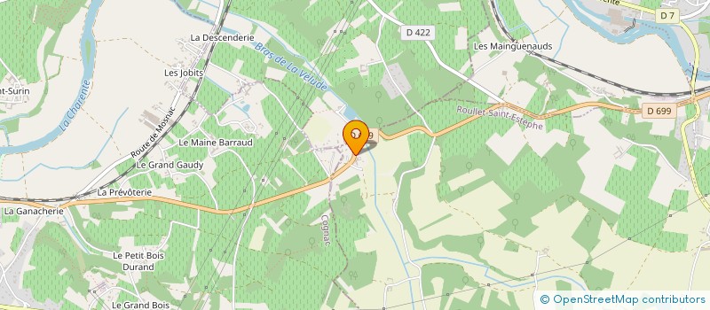 localisation de l'entreprise MONSIEUR BRUNO METAYER  ROULLET-SAINT-ESTEPHE