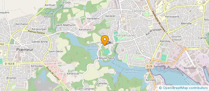 localisation de l'entreprise MONSIEUR BRUNO METRAL  PLOEMEUR