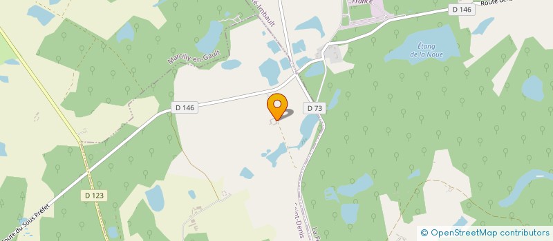 localisation de l'entreprise MONSIEUR BRUNO METREAU  LA FERTE-IMBAULT