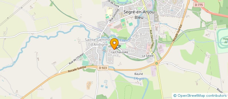 localisation de l'entreprise MONSIEUR BRUNO MICHEL  SEGRE-EN-ANJOU BLEU