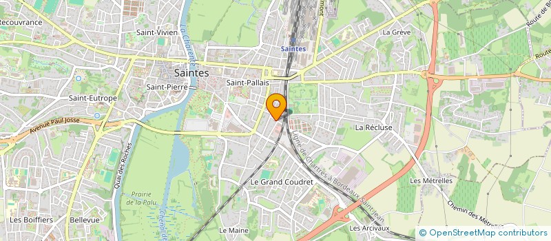 localisation de l'entreprise MONSIEUR BRUNO MICHOT  SAINTES