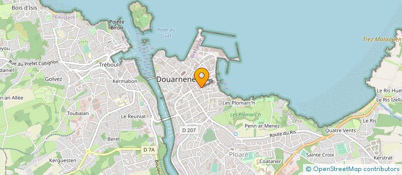 localisation de l'entreprise MONSIEUR BRUNO MILET  DOUARNENEZ