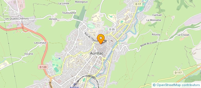 localisation de l'entreprise MONSIEUR BRUNO MIODET à AURILLAC