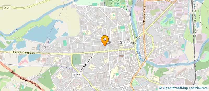 localisation de l'entreprise MONSIEUR BRUNO MIQUEL à SOISSONS