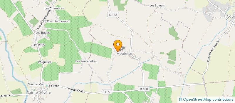 localisation de l'entreprise MONSIEUR BRUNO MOIZEAU à HOULETTE