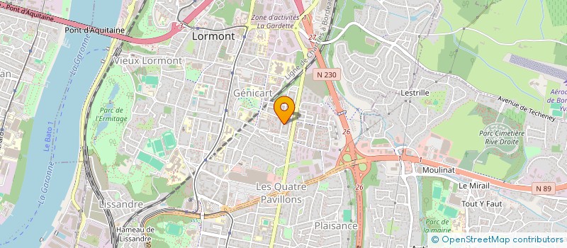 localisation de l'entreprise MONSIEUR BRUNO MONA TE  LORMONT