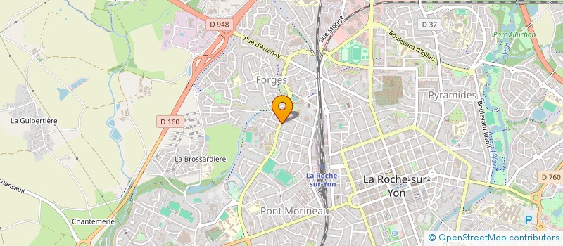 localisation de l'entreprise MONSIEUR BRUNO MONDON à LA ROCHE-SUR-YON