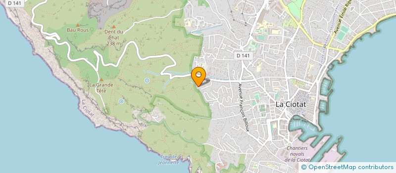 localisation de l'entreprise MONSIEUR BRUNO MONDON  LA CIOTAT