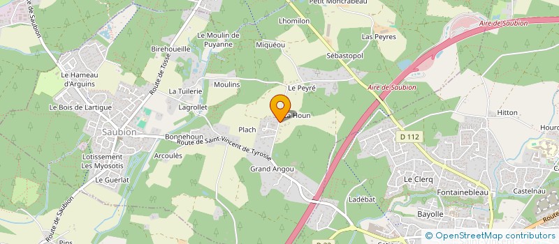 localisation de l'entreprise MONSIEUR BRUNO MONGE-DOUSSON  SAUBION