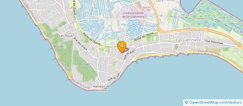 localisation de l'entreprise MONSIEUR BRUNO MONNIER  LA GUERINIERE