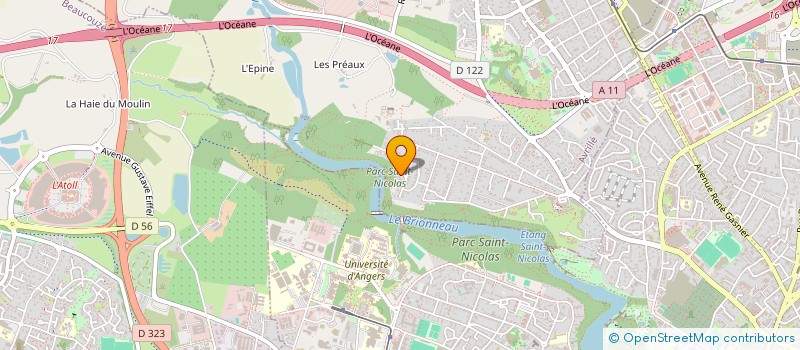 localisation de l'entreprise MONSIEUR BRUNO MONNIER  AVRILLE