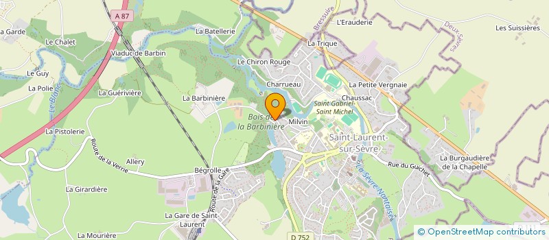 localisation de l'entreprise MONSIEUR BRUNO MONNOIR à SAINT-LAURENT-SUR-SEVRE