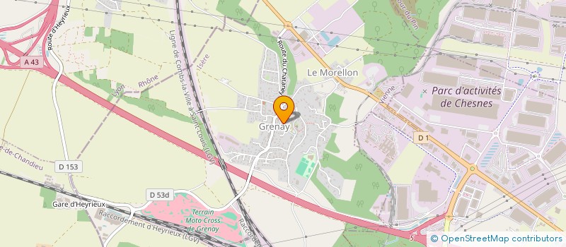 localisation de l'entreprise MONSIEUR BRUNO MONTAGNON  GRENAY