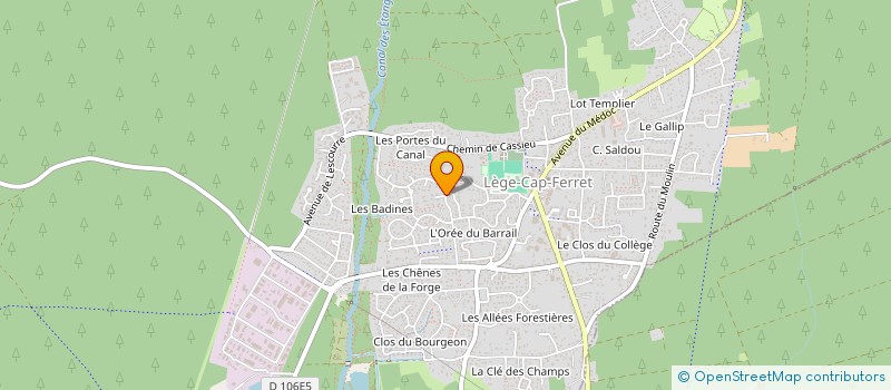 localisation de l'entreprise MONSIEUR BRUNO MONTARD  LEGE-CAP-FERRET