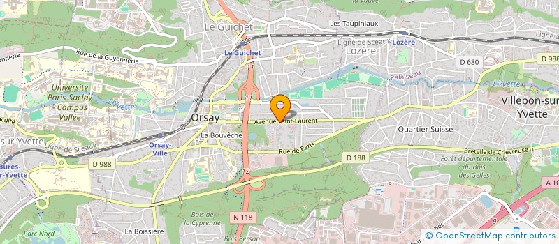 localisation de l'entreprise MONSIEUR BRUNO MONTAUFIER à ORSAY