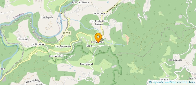 localisation de l'entreprise MONSIEUR BRUNO MONTEL  LE CRESTET