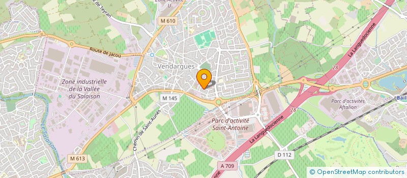 localisation de l'entreprise MONSIEUR BRUNO MONTGINOUL  VENDARGUES