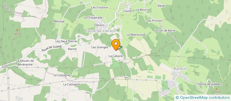 localisation de l'entreprise MONSIEUR BRUNO MONTI  CAUSE-DE-CLERANS