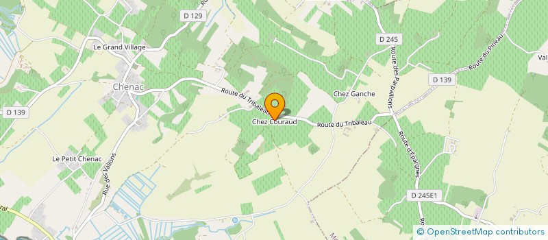 localisation de l'entreprise MONSIEUR BRUNO MORCELET  CHENAC SAINT SEURIN D'UZET