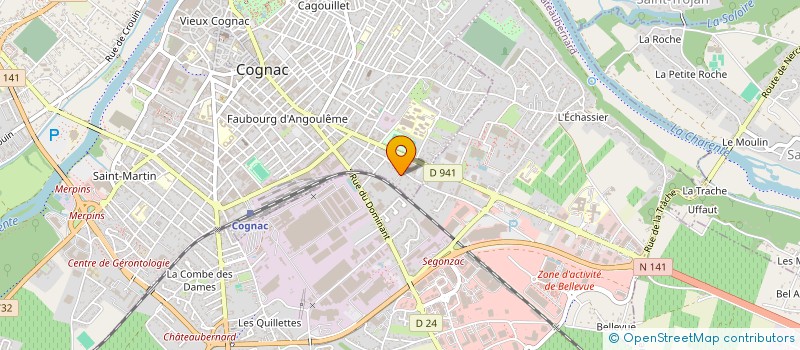 localisation de l'entreprise MONSIEUR BRUNO MORDELLES à COGNAC