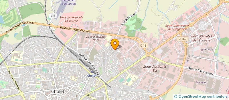 localisation de l'entreprise MONSIEUR BRUNO MOREAU à CHOLET