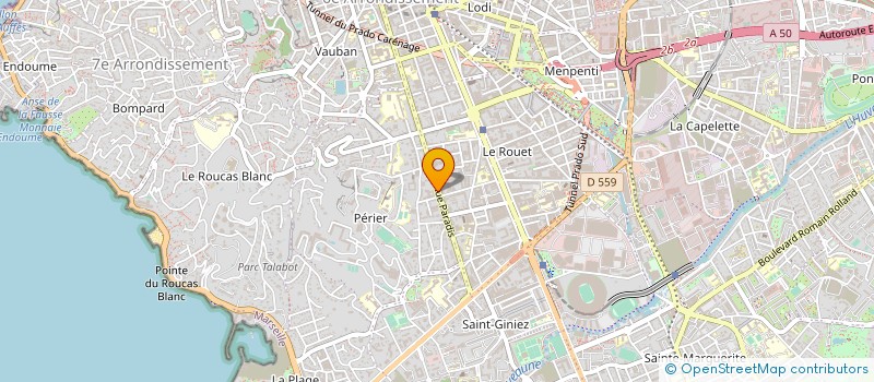 localisation de l'entreprise MONSIEUR BRUNO MORIN à MARSEILLE 8EME