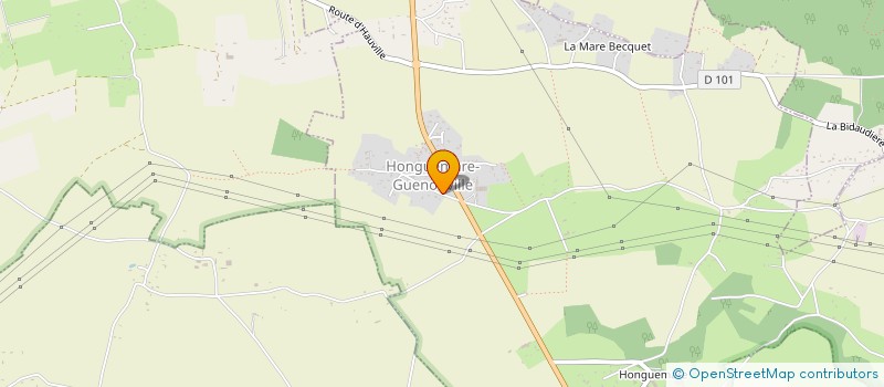 localisation de l'entreprise MONSIEUR BRUNO MOTTE  HONGUEMARE-GUENOUVILLE