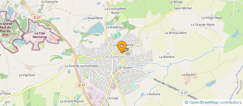 localisation de l'entreprise MONSIEUR BRUNO MOUCHEL à LES EPESSES