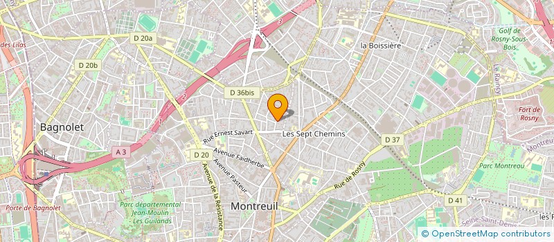 localisation de l'entreprise MONSIEUR BRUNO MOUGEL à MONTREUIL