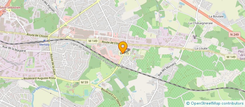 localisation de l'entreprise MONSIEUR BRUNO MOUGLALIS à VERTOU