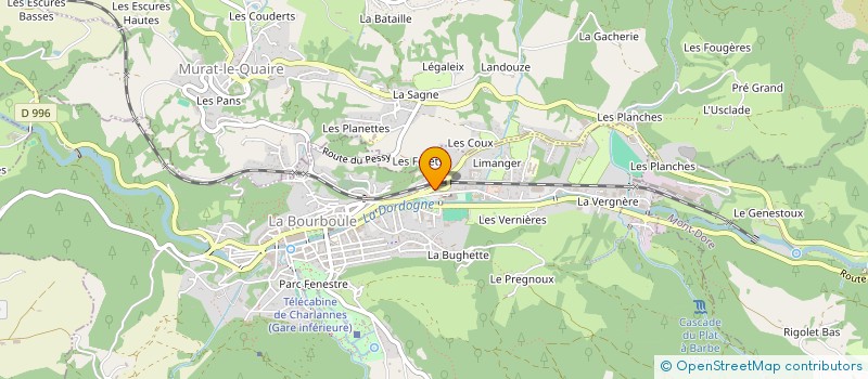 localisation de l'entreprise MONSIEUR BRUNO MOULIN  LA BOURBOULE