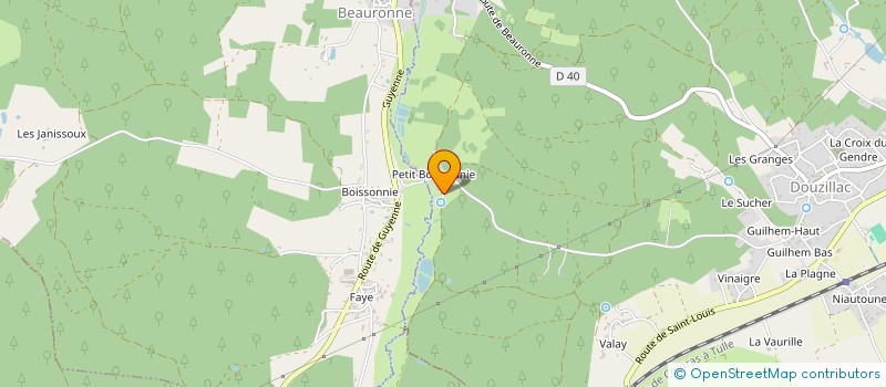 localisation de l'entreprise MONSIEUR BRUNO MOULIS  DOUZILLAC