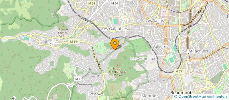 localisation de l'entreprise MONSIEUR BRUNO MOUNIER  CEYRAT