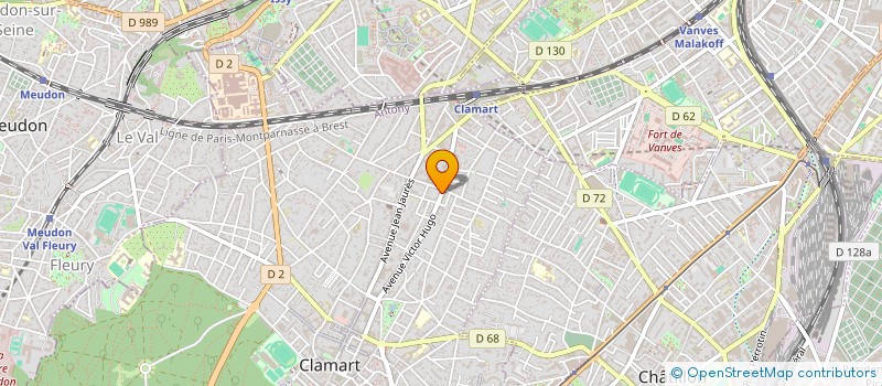 localisation de l'entreprise MONSIEUR BRUNO MOUSSAY à CLAMART