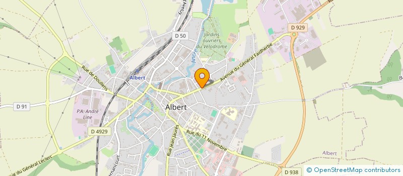 localisation de l'entreprise MONSIEUR BRUNO MROZ à ALBERT