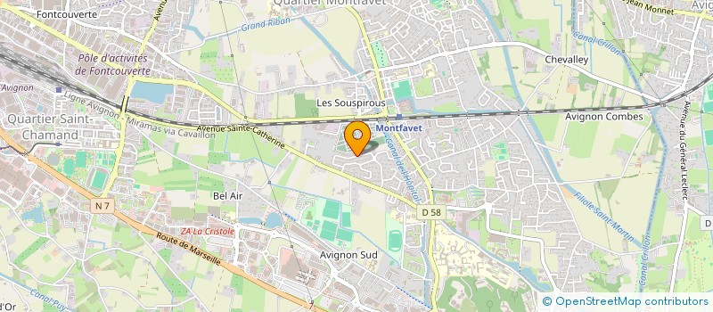 localisation de l'entreprise MONSIEUR BRUNO NADAUD  AVIGNON