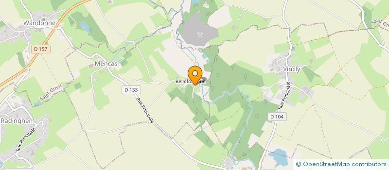 localisation de l'entreprise MONSIEUR BRUNO NEDONCELLE  MENCAS