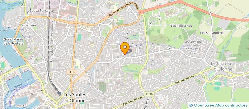 localisation de l'entreprise MONSIEUR BRUNO NERI  LES SABLES D'OLONNE