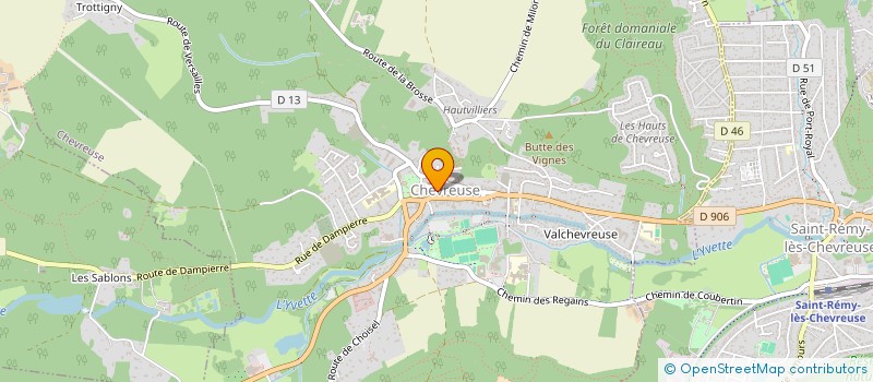 localisation de l'entreprise MONSIEUR BRUNO NEVEU  CHEVREUSE