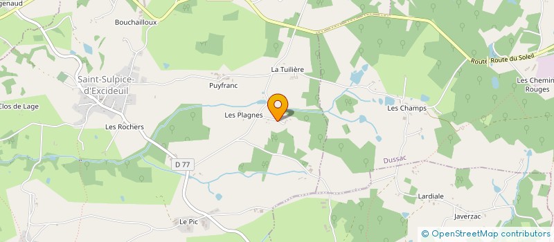 localisation de l'entreprise MONSIEUR BRUNO NICOLAS à ST-JORY-DE-CHALAIS