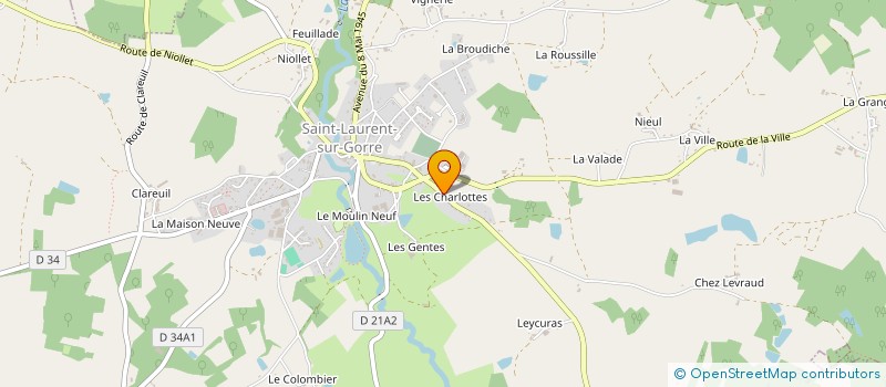 localisation de l'entreprise MONSIEUR BRUNO NICOULAUD à SAINT-LAURENT-SUR-GORRE