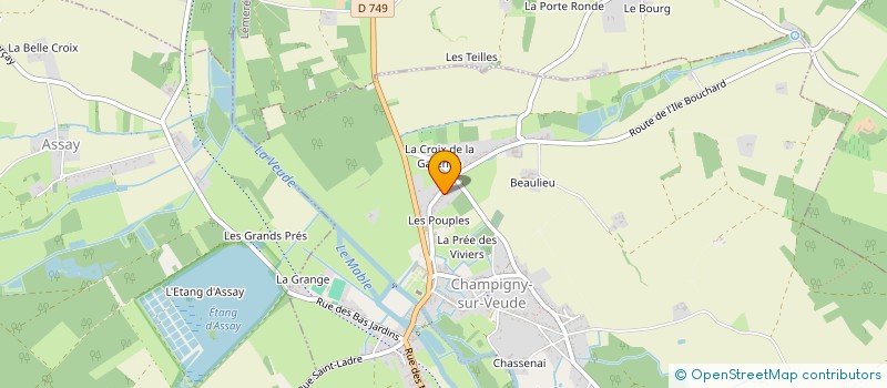 localisation de l'entreprise MONSIEUR BRUNO NIVERT  CHAMPIGNY-SUR-VEUDE