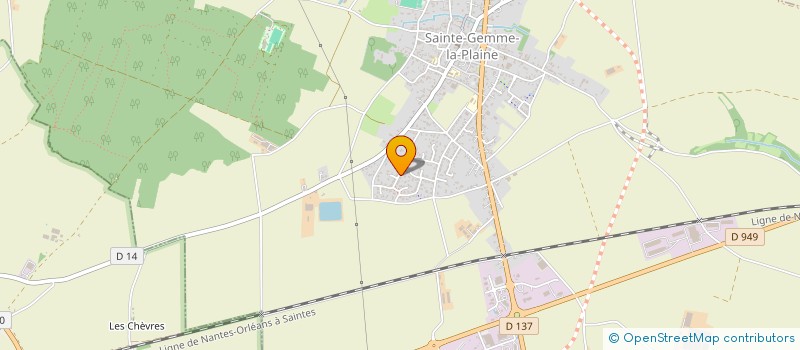 localisation de l'entreprise MONSIEUR BRUNO NOBLET  SAINTE-GEMME-LA-PLAINE