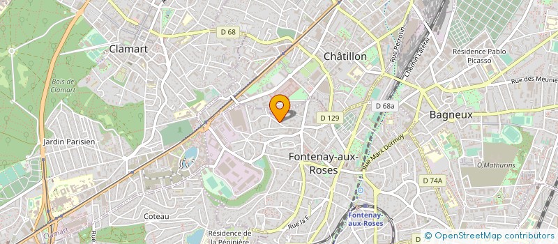 localisation de l'entreprise MONSIEUR BRUNO NOURRY à FONTENAY-AUX-ROSES