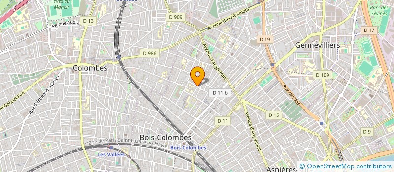 localisation de l'entreprise MONSIEUR BRUNO NYSSEN à BOIS-COLOMBES