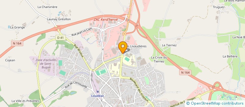 localisation de l'entreprise MONSIEUR BRUNO NZOYAGBA INGAMOYEN à LOUDEAC