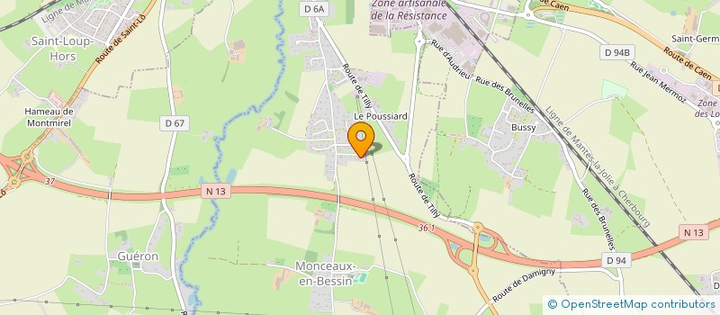 localisation de l'entreprise MONSIEUR BRUNO OLIVE  MONCEAUX-EN-BESSIN