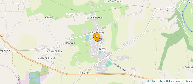 localisation de l'entreprise MONSIEUR BRUNO OLIVEIRA DA SILVA  PLEUGRIFFET