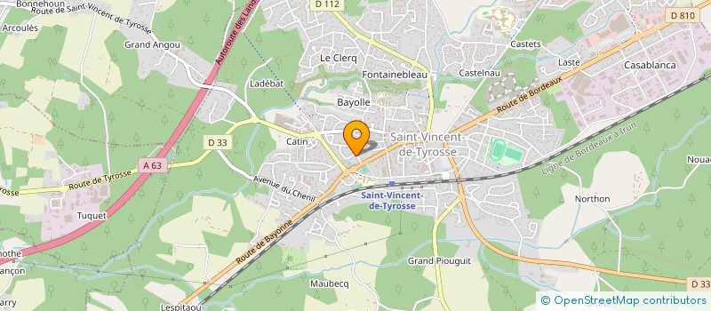 localisation de l'entreprise MONSIEUR BRUNO OLIVEIRA RIBEIRO  BENESSE-MAREMNE